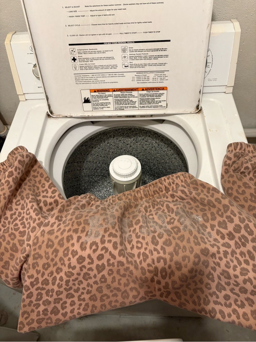 Leopard Print Knit Top - Pink Brown Animal Print